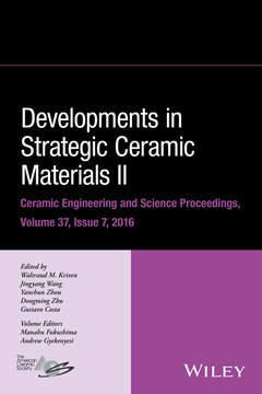 Couverture de l’ouvrage Developments in Strategic Ceramic Materials II