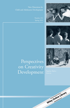 Couverture de l’ouvrage Perspectives on Creativity Development 