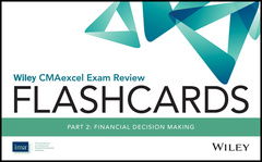Couverture de l’ouvrage Wiley CMAexcel Exam Review 2017 Flashcards : Part 2, Financial Reporting, Planning, Performance, and Control 