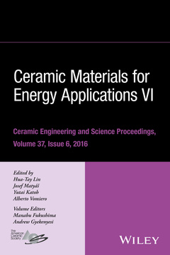 Couverture de l’ouvrage Ceramic Materials for Energy Applications VI, Volume 37, Issue 6
