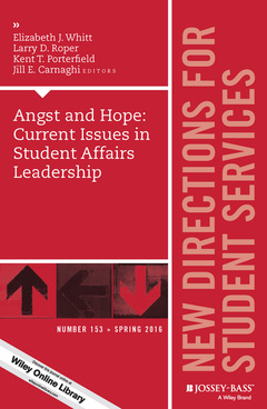 Couverture de l’ouvrage Angst and Hope: Current Issues in Student Affairs Leadership 
