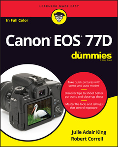 Couverture de l’ouvrage Canon EOS 77D For Dummies
