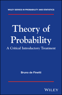 Couverture de l’ouvrage Theory of Probability
