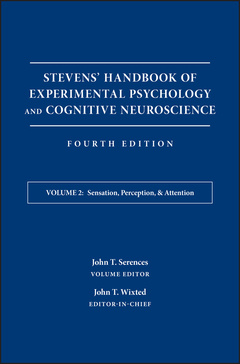 Couverture de l’ouvrage Stevens' Handbook of Experimental Psychology and Cognitive Neuroscience, Sensation, Perception, and Attention