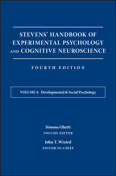 Cover of the book Stevens' Handbook of Experimental Psychology and Cognitive Neuroscience, Developmental and Social Psychology