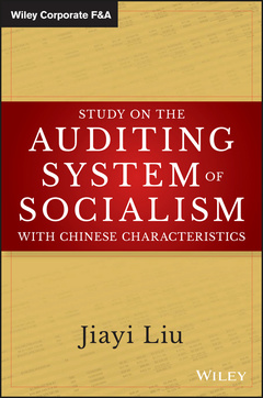 Couverture de l’ouvrage Study on the Auditing System of Socialism with Chinese Characteristics