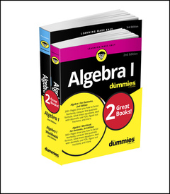 Couverture de l’ouvrage Algebra I For Dummies Book + Workbook Bundle