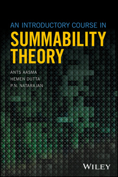 Couverture de l’ouvrage An Introductory Course in Summability Theory