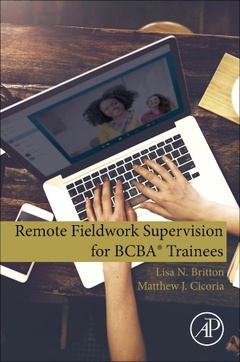 Couverture de l’ouvrage Remote Fieldwork Supervision for BCBA® Trainees
