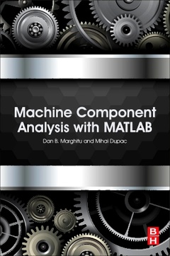 Couverture de l’ouvrage Machine Component Analysis with MATLAB