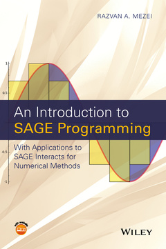 Couverture de l’ouvrage An Introduction to SAGE Programming