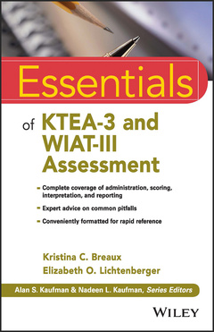Couverture de l’ouvrage Essentials of KTEA-3 and WIAT-III Assessment