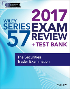 Cover of the book Wiley FINRA Series 57 Exam Review 2017 