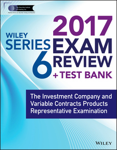 Couverture de l’ouvrage Wiley FINRA Series 6 Exam Review 2017 