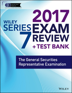 Cover of the book Wiley FINRA Series 7 Exam Review 2017 