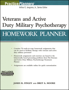 Cover of the book Veterans and Active Duty Military Psychotherapy Homework Planner, (with Download)