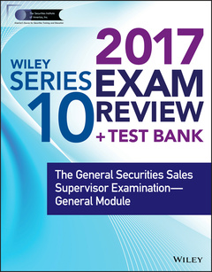 Cover of the book Wiley FINRA Series 10 Exam Review 2017 