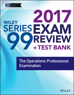 Cover of the book Wiley FINRA Series 99 Exam Review 2017 