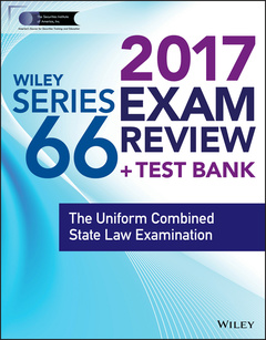 Cover of the book Wiley FINRA Series 66 Exam Review 2017 