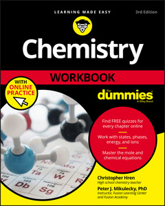 Cover of the book Chemistry Workbook For Dummies with Online Practice