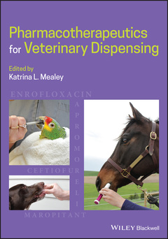 Couverture de l’ouvrage Pharmacotherapeutics for Veterinary Dispensing