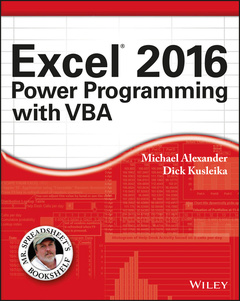 Couverture de l’ouvrage Excel 2016 Power Programming with VBA