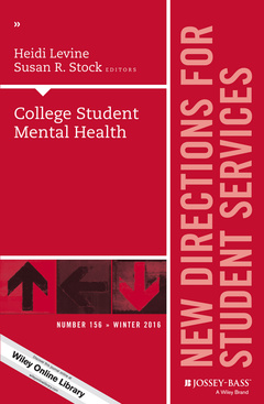 Couverture de l’ouvrage College Student Mental Health
