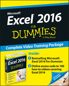 Cover of the book Excel 2016 For Dummies Book + Online Videos Bundle