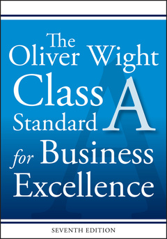 Couverture de l’ouvrage The Oliver Wight Class A Standard for Business Excellence