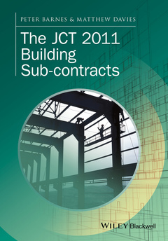 Couverture de l’ouvrage The JCT 2011 Building Sub-contracts