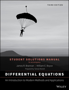 Cover of the book Differential Equations, Student Solutions Manual