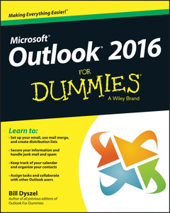 Couverture de l’ouvrage Outlook 2016 For Dummies