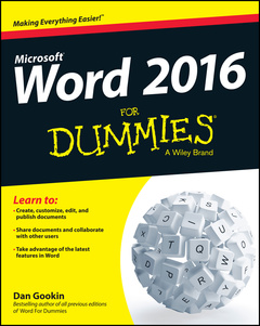 Couverture de l’ouvrage Word 2016 For Dummies