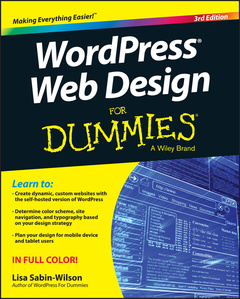 Couverture de l’ouvrage WordPress Web Design For Dummies