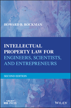 Couverture de l’ouvrage Intellectual Property Law for Engineers, Scientists, and Entrepreneurs