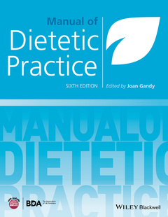 Couverture de l’ouvrage Manual of Dietetic Practice