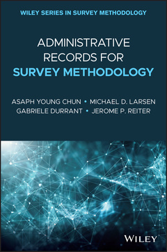 Couverture de l’ouvrage Administrative Records for Survey Methodology