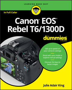 Couverture de l’ouvrage Canon EOS Rebel T6/1300D For Dummies