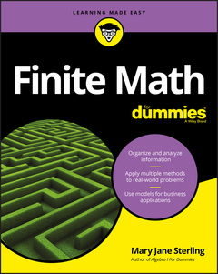 Couverture de l’ouvrage Finite Math For Dummies