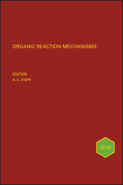 Couverture de l’ouvrage Organic Reaction Mechanisms 2016