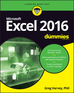 Couverture de l’ouvrage Excel 2016 For Dummies