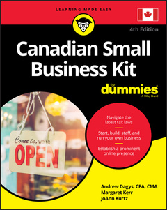 Couverture de l’ouvrage Canadian Small Business Kit For Dummies