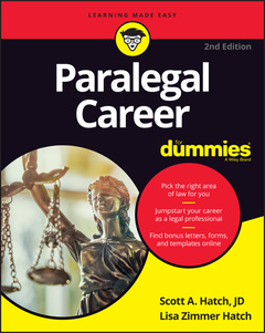 Couverture de l’ouvrage Paralegal Career For Dummies