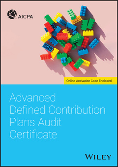 Couverture de l’ouvrage Advanced Definied Contrinbution Plans Audit Certificate 