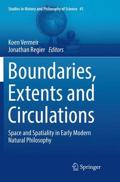 Couverture de l’ouvrage Boundaries, Extents and Circulations