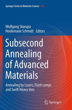 Couverture de l’ouvrage Subsecond Annealing of Advanced Materials