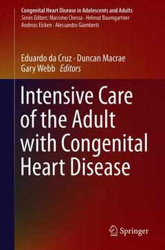 Cover of the book Intensive Care of the Adult with Congenital Heart Disease