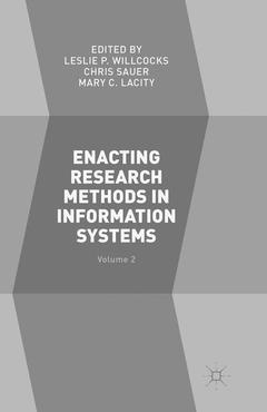 Cover of the book Enacting Research Methods in Information Systems: Volume 2