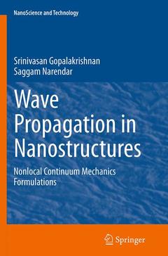 Couverture de l’ouvrage Wave Propagation in Nanostructures