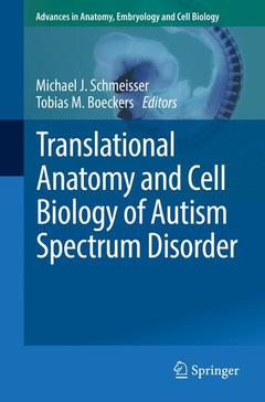 Couverture de l’ouvrage Translational Anatomy and Cell Biology of Autism Spectrum Disorder